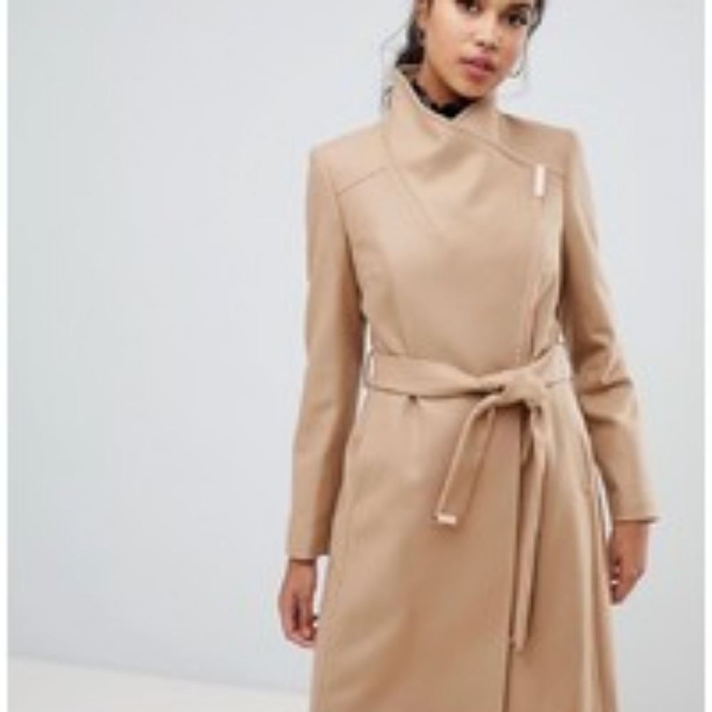 Ted Baker Sandra Wrap Coat Size 0